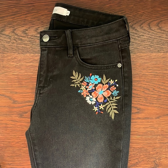 HIDDEN size 27 black jeans with floral embroidery - Picture 3 of 4
